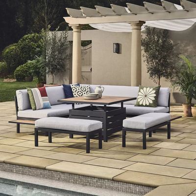 This genius John Lewis garden furniture design doubles as a dining and lounge set – it’s the perfect small garden solution