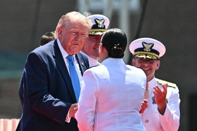 Trump tried to deliver an inspirational speech to graduates. It quickly became uncomfortable