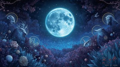 A rare Blue Moon is coming May 31. Here's every full Moon left in 2026 and when to look up