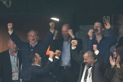 Prince of Wales congratulates Aston Villa after Europa League final victory