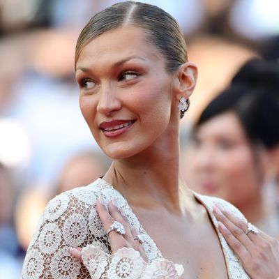 Crochet Looks Sultrier Than Ever on Bella Hadid's Nearly-Naked Schiaparelli Cannes Red Carpet Gown