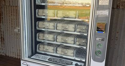 Farming family gets the drop: Just Been Laid eggs from a vending machine
