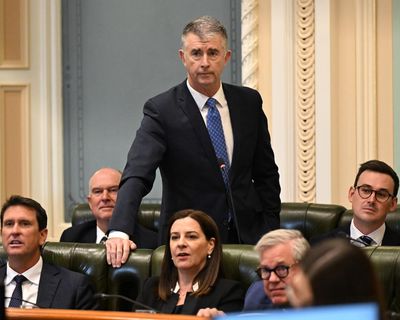 Queensland Olympics minister Tim Mander stands down from cabinet position after AFP referral