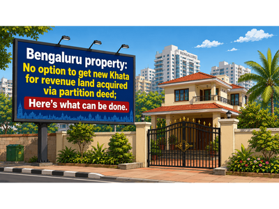 No new Khata for revenue land acquired through partition deed in Bengaluru? Expert explains the available options