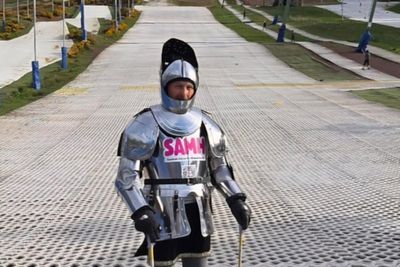 A chink in your armour is OK, says marathon runner supporting mental health