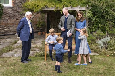 When David Attenborough met Prince George, one giant shark tooth stole the moment