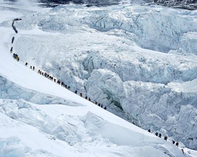 Record 274 climbers summit Everest from Nepalese side in single day