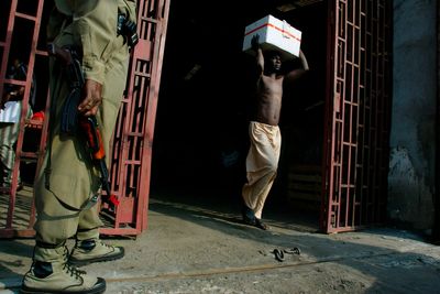 Nigeria's anti-drug agency shut down large meth laboratory in a raid
