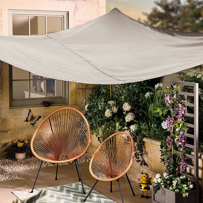 Sorry garden parasols, Aldi’s £15 sun sail is a must-have for shading a small garden in style this summer