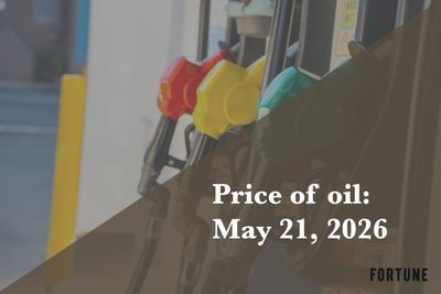 Current price of oil as of May 21, 2026