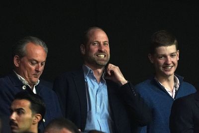William meets hosts of Aston Villa fan podcast after club’s Europa League win