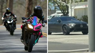 'Never Cheered For Mercedes Before': Motorcyclists Surround Mercedes. Then The Driver Gets Even
