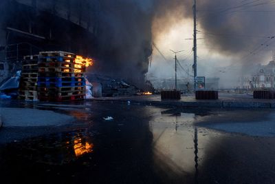 Ukraine-Russia war latest: Kyiv hit by hypersonic ballistic missile as allies condemn ‘reckless escalation’