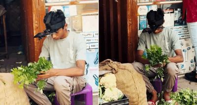 Bengaluru Vegetable Vendor Wearing AI Headset Sparks Online Debate on Future of Work