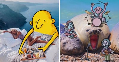 This Artist Draws Cartoons On Strangers’ Instagram Photos, And The Result Is Hilarious (27 New Pics)