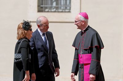 Irish premier arrives at Vatican for meeting with the Pope