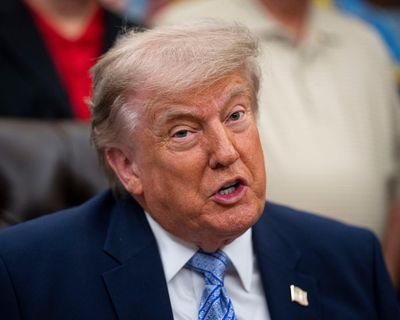 Sunrise Movement takes credit for disrupting Trump’s New York state rally – as it happened