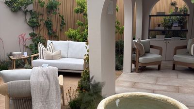 This 5-Star Chelsea Flower Show Stand Is Inspired by the Japanese Principle of 'Ma' Mixed With Modern Mediterranean Style
