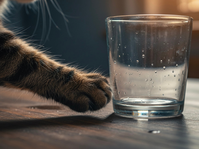 Why do cats push objects off edges on purpose?