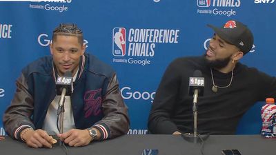 A Pizza, a Rant and a Curse: Josh Hart, Jalen Brunson Interviews Had It All After Knicks’ Game 2 Win