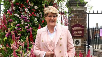 Clare Balding's chic pink suit at The RHS Chelsea Flower Show is a stylish alternative to floral dresses this season
