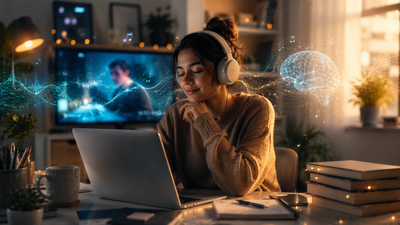 Psychology says people who can’t work without music or a familiar show playing in the background aren’t lazy but their brain is running a secret algorithm that needs a soundtrack to boot up