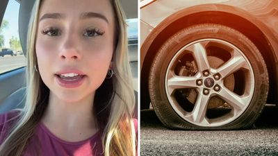 Woman Tries To Change Her Tire At A Gas Station. Then She Opens Her Trunk—And Makes A Shocking Discovery: ‘At Least You Have AAA’