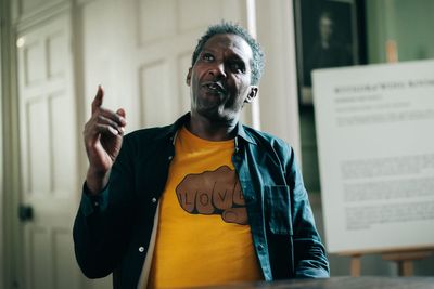 Poet and broadcaster Lemn Sissay reads from ‘Let the Light Pour In’ for his late friend on Celebration Day