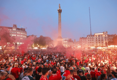 Middlesbrough fans take over Trafalgar Square ahead of Championship play-offs final at Wembley