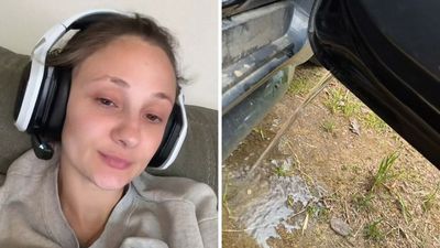 Woman Opens Her Toyota's Car Door. Then She Pulls The Plug At The Bottom Of The Door Panel: 'We Leave Them Out'
