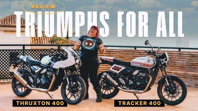Video Review: I Tested The Triumph Thruxton 400 and Tracker 400 Motorcycles