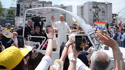 Pope Leo XIV visits southern Italy's 'Land of Fires'
