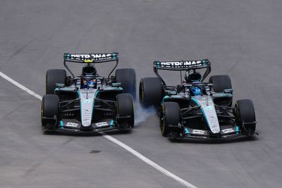 Kimi Antonelli rages at George Russell after clash in Canadian Grand Prix sprint