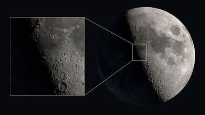 Massive 'X' and 'V' shapes will appear on the moon tonight — here's how to see them