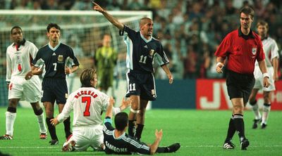 ‘We banged on the windows of the England bus after we beat them at France 98, but we were never disrespecting anyone’ Javier Zanetti on Argentina’s World Cup celebrations