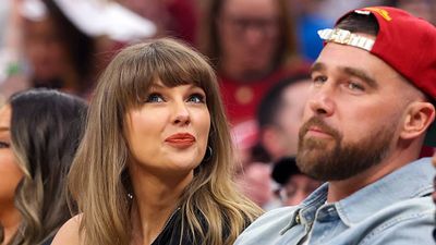 Taylor Swift and Travis Kelce Sat Courtside for Cavs-Knicks, But Didn’t Wear Their Playoff T-Shirts