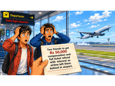 Missed flight due to sudden reschedule! Rs 50,000 compensation and full ticket refund with interest for two friends who were stranded in Indonesia
