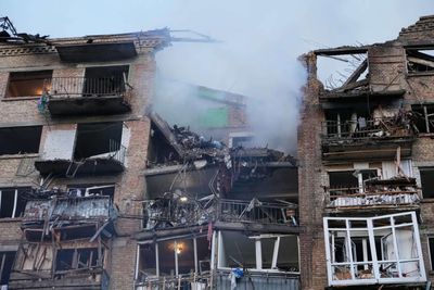 School, residential buildings hit as Russia pounds Ukraine capital Kyiv with missiles, drones; 4 dead