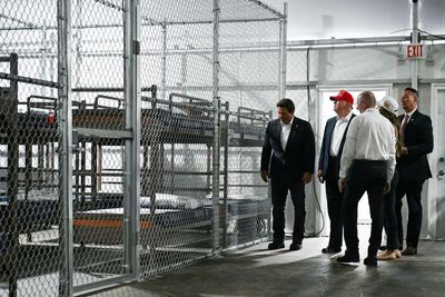 Human cages and overflowing toilets at $1m a day: the brutal legacy of Ron DeSantis’s ‘Alligator Alcatraz’ jail