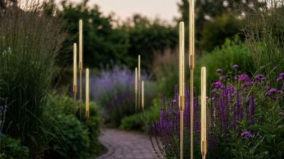 This 'Bullrush' Lighting Trend Is the Fanciest Way to Line Your Pathways — It's Atmospheric and Adds "Mood and Texture," Says a Garden Designer