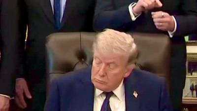 'Shattered and Weak' Donald Trump 'Fell Asleep' Just Moments After Chilling Iran War Speech — Here's Why