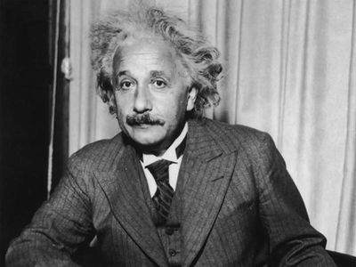 Quote of the day by Albert Einstein: “The only real valuable thing is...” Life lessons on human behavior, education and success by popular German-born physicist