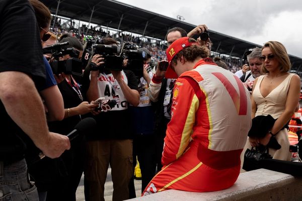 David Malukas in tears after losing Indy 500 by record 0.0233s