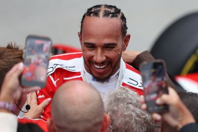 Lewis Hamilton overjoyed after ‘hunting’ Max Verstappen for best Ferrari F1 result