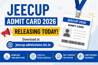 JEECUP Admit Card 2026 releasing today at jeecup.admissions.nic.in; check steps to download, documents required, exam pattern and marking scheme