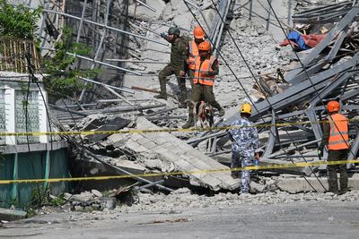 At least 4 dead and 17 missing after hotel collapses in Philippines