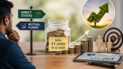 Direct stocks or mutual funds? Expert shares strategy to achieve Rs 7 crore goal in 12 years