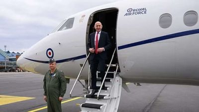 ‘Reckless Russian interference’: RAF jet carrying UK defence secretary hit by GPS jamming near Russian border