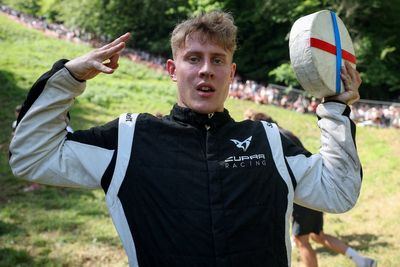 German YouTuber beats world record-holder in chaotic cheese rolling race