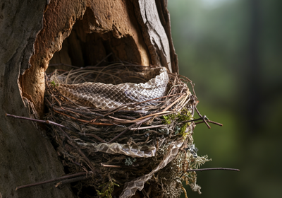 Why some birds decorate their nests with snake skin, and scientists say it actually works as a defense tool